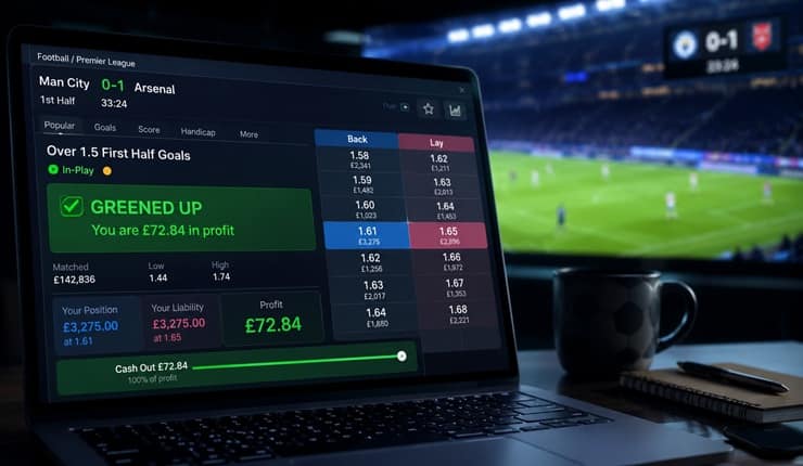 Green up at betting exchange