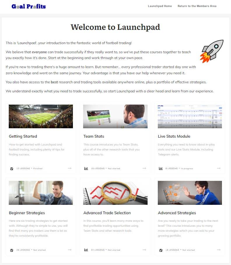 Launchpad football trading course