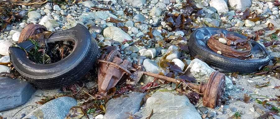 Unfortunately, the trash dumped at Port Townsend, Washington was not all glass!