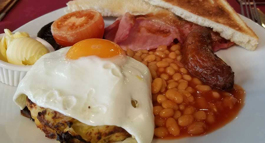 Full English breakfast, Minster-on-Sea