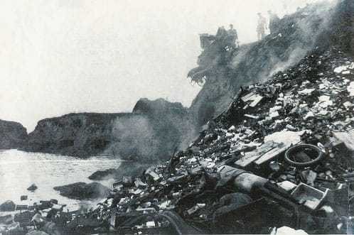 Fort Bragg dump which led to the formation of Glass Beach