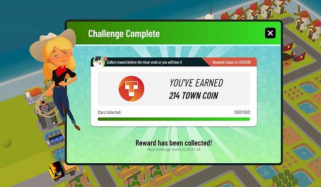 Town Star: Challenge Complete!