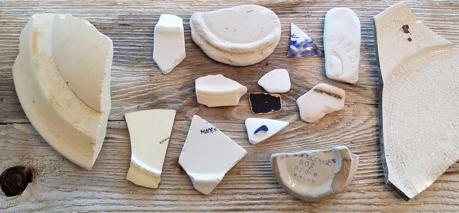 Sea pottery found at Coupeville, Whidbey Island