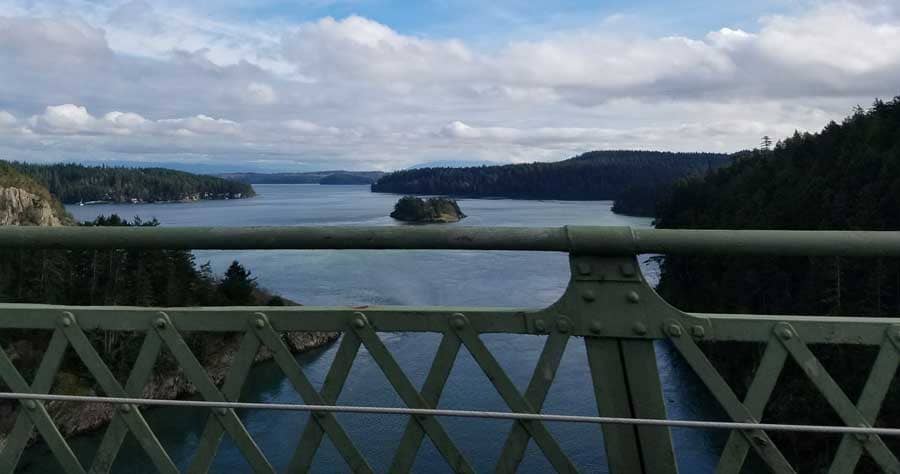 View from Deception Pass Bridge, Washington