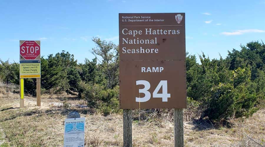 Entrance to Beach Access Ramp 34), Avon, Outer Banks, North Carolina