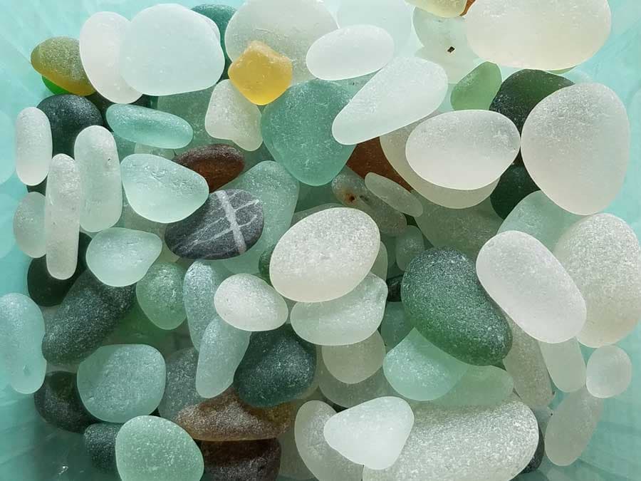 Seaham sea glass pebbles